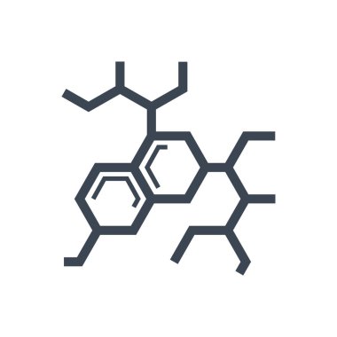 Molekül bağlantılı vektör simgesi
