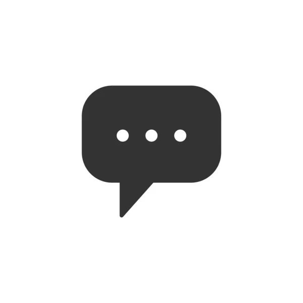 Mensaje Chat Relacionado Icono Glifos Burbuja Del Habla Del Chat — Vector de stock