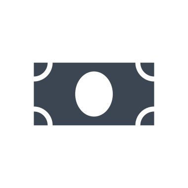 Dolar bağlantılı vektör simgesi. Dolar işareti. Beyaz arka planda izole edilmiş. Düzenlenebilir vektör illüstrasyonu