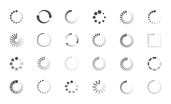 Download Sign Set Load Icons Set Load System Data Load — Archivo Imágenes Vectoriales