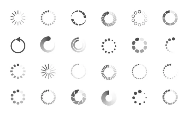 Download Sign Set Load Icons Set Load System Data Load — Image vectorielle