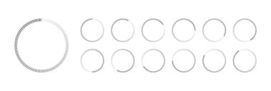 Çembersel Yükleme Simgesi Vektör Videosu Animasyona Hazır Tüm Anahtar Çerçeveleri Bağlantı Önyükleme Önyükleyicisi İndirme Simgesi Kolay Renk Değiştirme