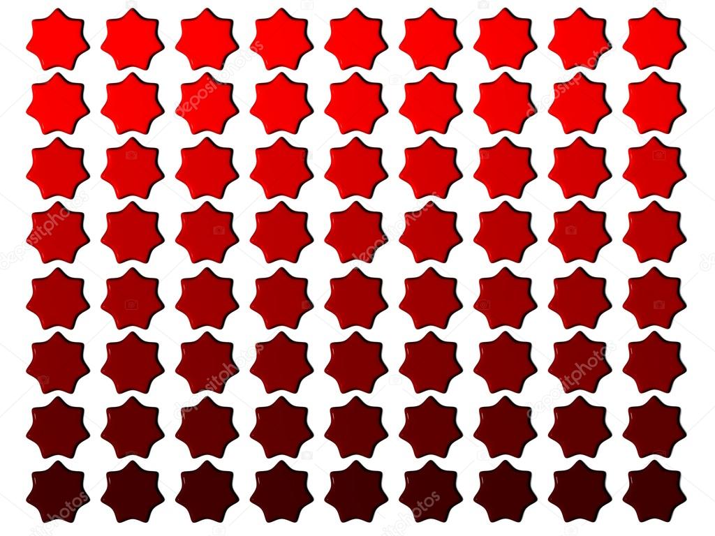 A number of red stars