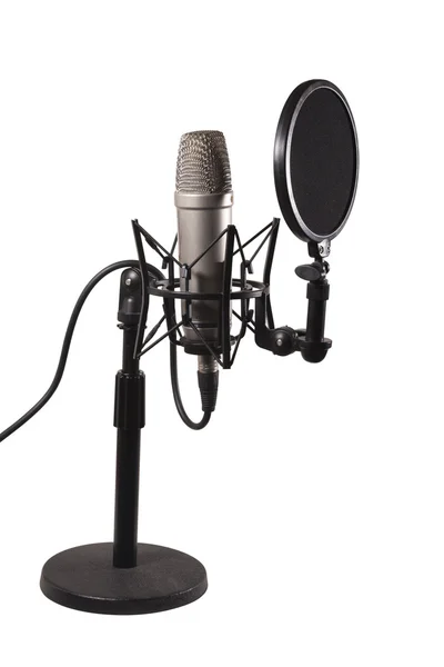 Microfone condensador de mesa — Fotografia de Stock