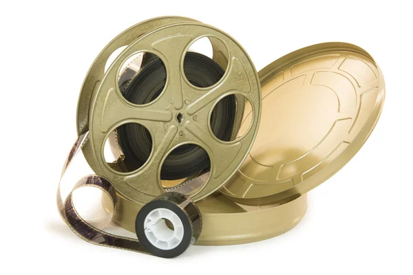 35mm Film In Reel And Its Can — Stock Photo, Image