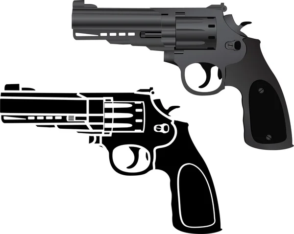 Deux pistolets — Image vectorielle