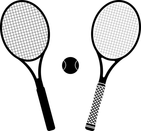 Tennisrackets — Stockvector