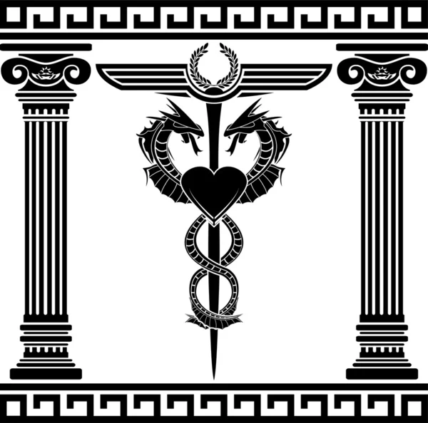 Fantasy medicinsk symbol — Stock vektor