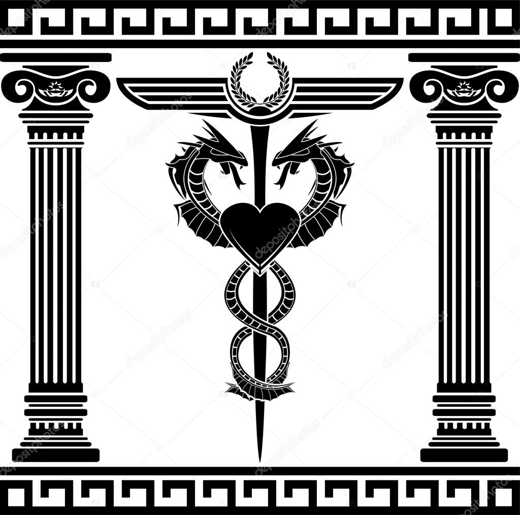 Fantasy medical symbol — Stock Vector © santi0103 18386597