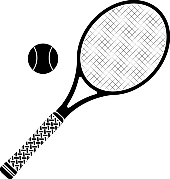 Raqueta de tenis — Vector de stock