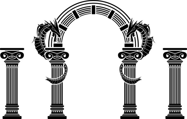 fantasy arch and columns