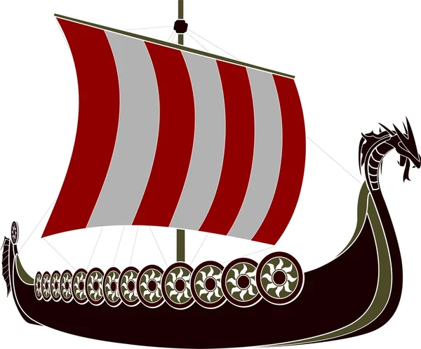Viking ship — Stock Vector