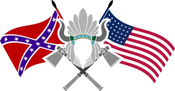 Amerikanischer Bürgerkrieg — Stockvektor