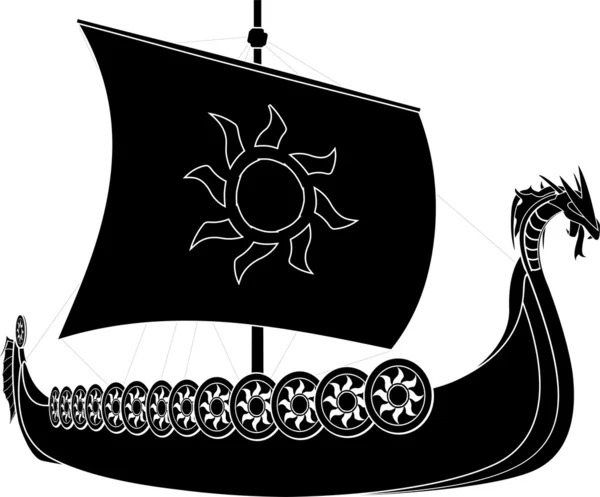 Navire Viking — Image vectorielle