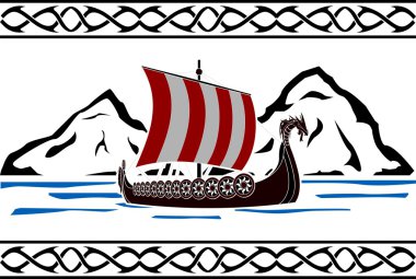Şablon viking gemisi