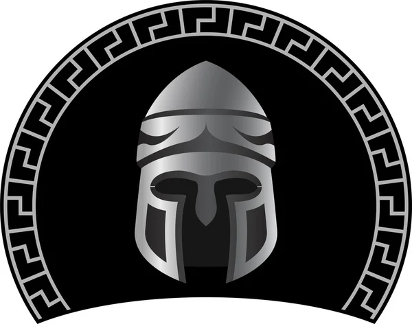 Casco medieval — Vector de stock