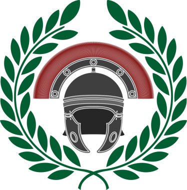 Roma kask ve çelenk