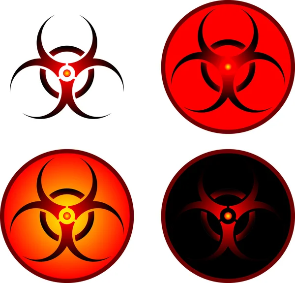 Signs of bio hazard — Stock Vector