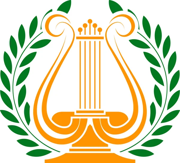 lir ve defne çelengi şablon
