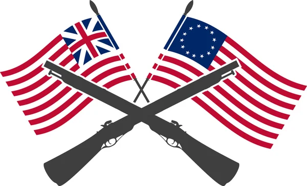 Amerikan Bağımsızlık Savaşı — Stok Vektör