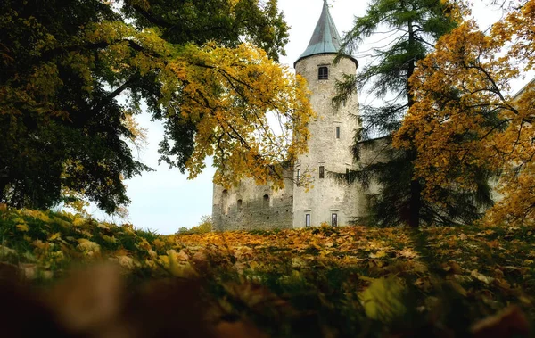 Outono Castelo Paisagem Haapsalu Estónia — Fotografia de Stock
