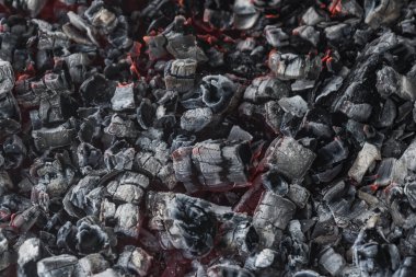 Sıcak kömürlerin güzel arka planı