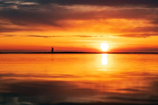 Sonnenuntergang Und Wolken Der Ostsee — Stockfoto