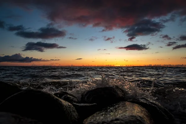 Sunset Clouds Baltic Sea — Stock Photo, Image