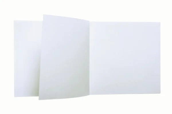Papper rena blad på vit bakgrund — Stockfoto