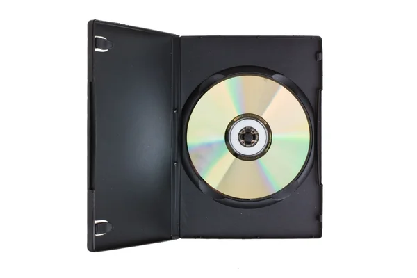 Δίσκο στο dvd που απομονώνονται σε λευκό φόντο — Φωτογραφία Αρχείου