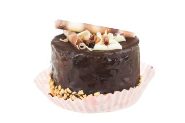 Beyaz bir arka plan üzerinde izole kek