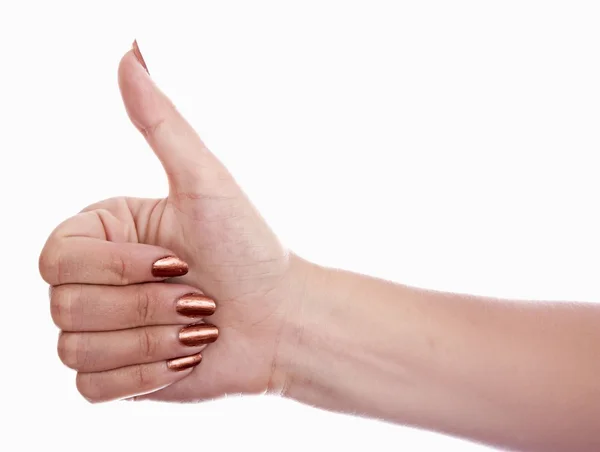 Mano aislada sobre fondo blanco . — Foto de Stock