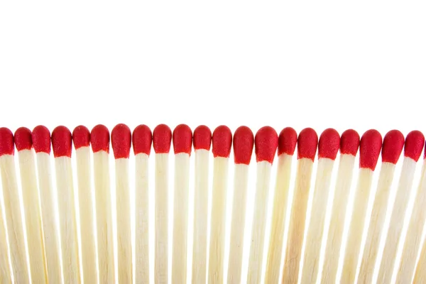 Set of red matches isolated on white background — Stock Photo, Image