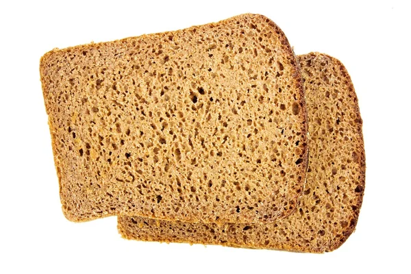 Fekete kenyér elszigetelt fehér háttér Stock Fotó