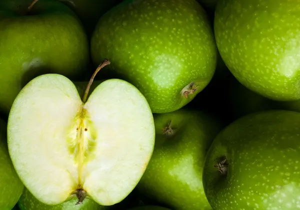 Manzanas verdes Fotos de stock libres de derechos