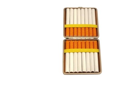 sigaralar beyaz arkaplanda izole