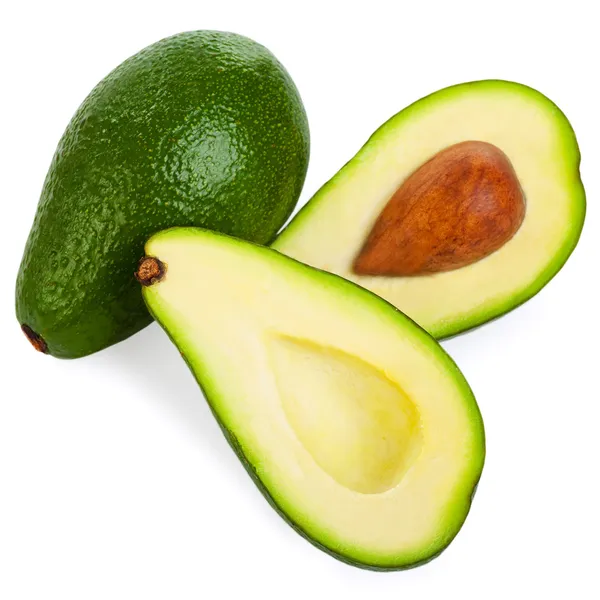 Avocados isoliert auf weißem Hintergrund — Stockfoto