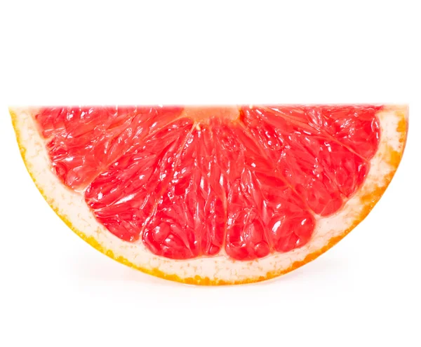 Slices of grapefruit isolated on white background — Stock Photo, Image
