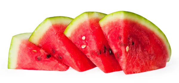 Wassermelone isoliert auf weißem Hintergrund — Stockfoto