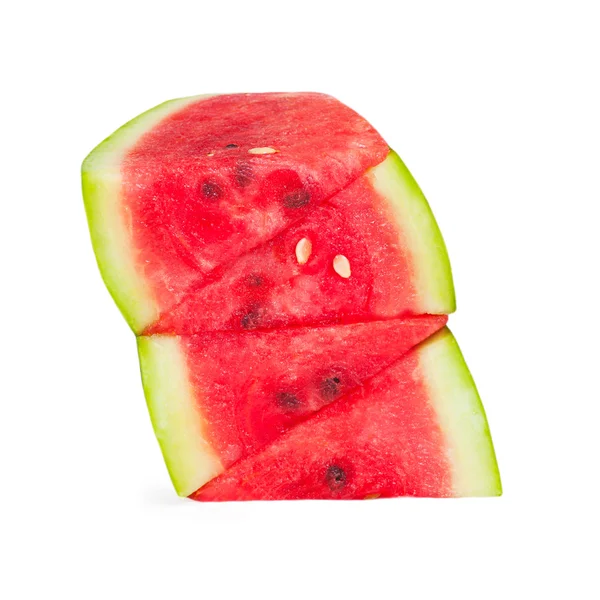Melon d'eau isolé sur fond blanc — Photo