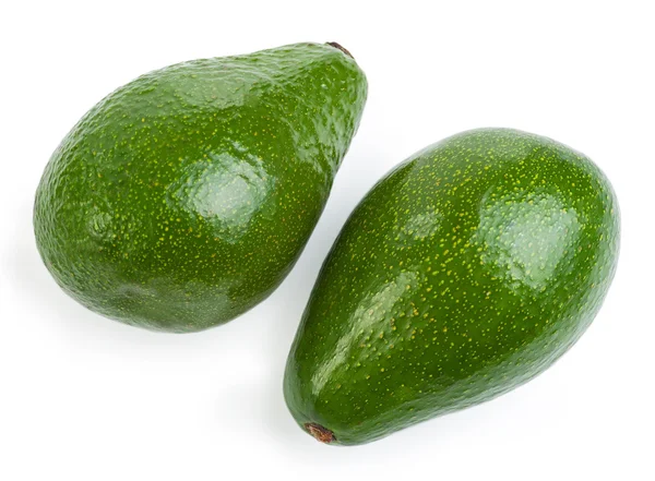 Coppia avocado isolato su uno sfondo bianco — Foto Stock