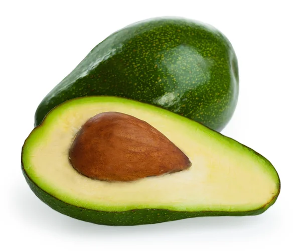 Avocados isoliert auf weißem Hintergrund — Stockfoto