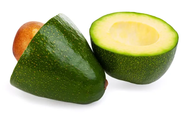 Avocado's geïsoleerd op een witte achtergrond — Stockfoto
