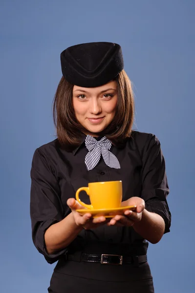 Flight attendant — Stock Photo, Image