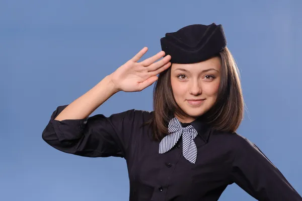 Stewardess — Stockfoto