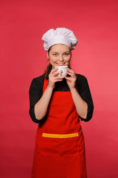 Belleza joven cocinero — Foto de Stock