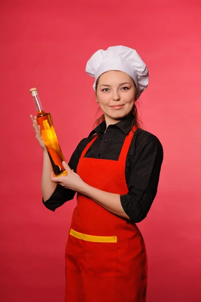 Belleza joven cocinero — Foto de Stock