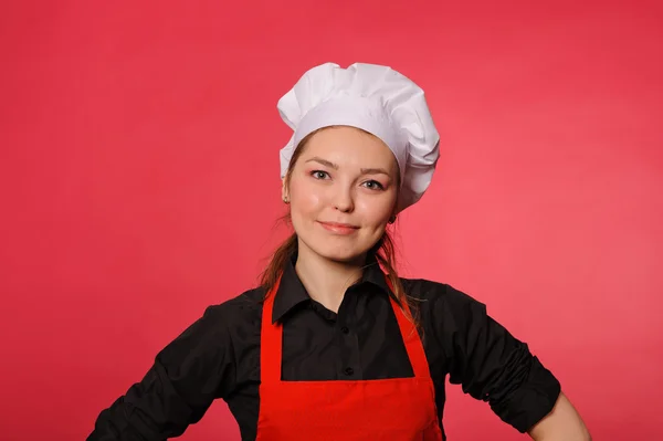Beleza jovem cozinheiro — Fotografia de Stock
