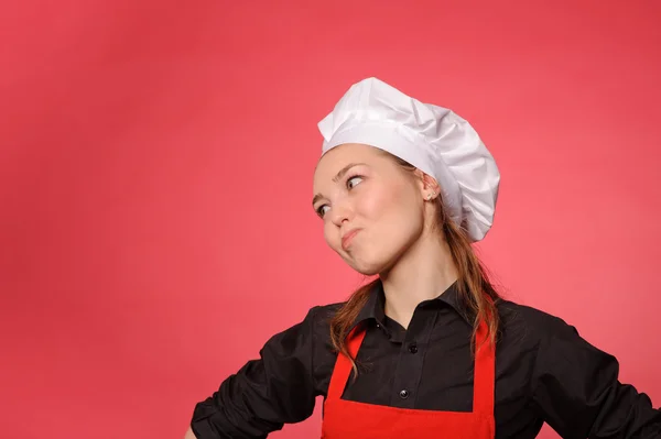 Belleza joven cocinero — Foto de Stock