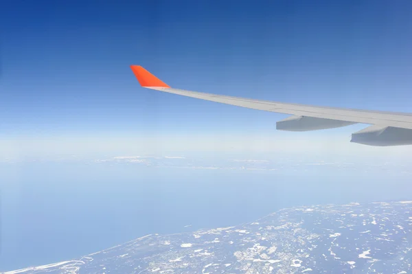 제트 비행기 날개 — 스톡 사진